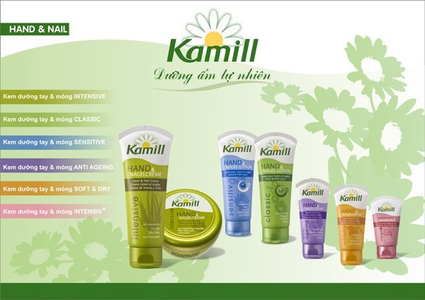 Kem Kamill còn có hiệu quả trong việc dưỡng móng, nhất là những móng tay bị hư hại do sử dụng hóa chất và sơn móng thường xuyên.
