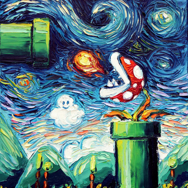Loạt tranh trò chơi điện tử hiện đại được vẽ theo phong cách Van Gogh siêu ảo diệu - Ảnh 13.