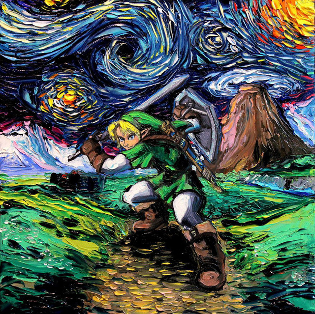 Loạt tranh trò chơi điện tử hiện đại được vẽ theo phong cách Van Gogh siêu ảo diệu - Ảnh 10.