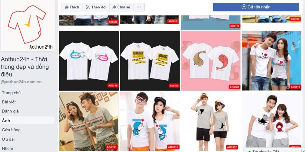 Các Shop Quần áo Trên Facebook ở Hà Nội