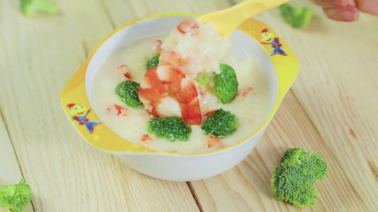 Cháo tôm phô mai bông cải thơm ngon và giàu dưỡng chất