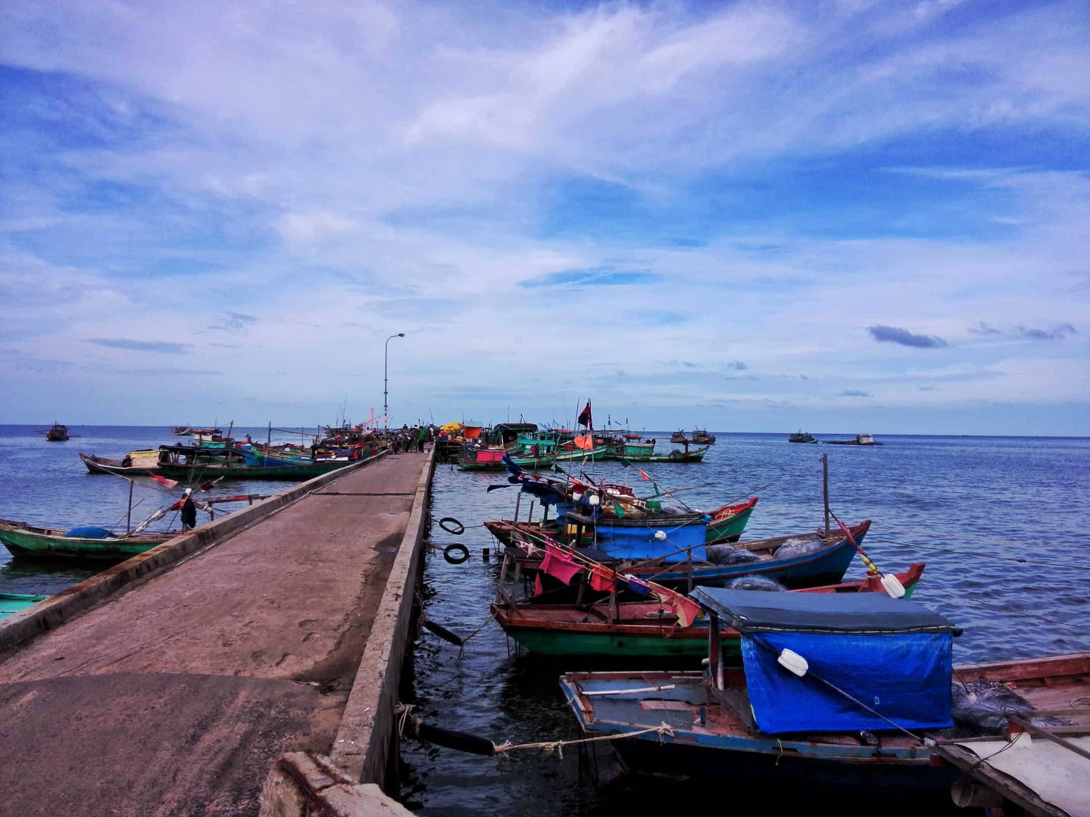 Làng chài Hàm Ninh thuộc huyện Phú Quốc của tỉnh Kiên Giang