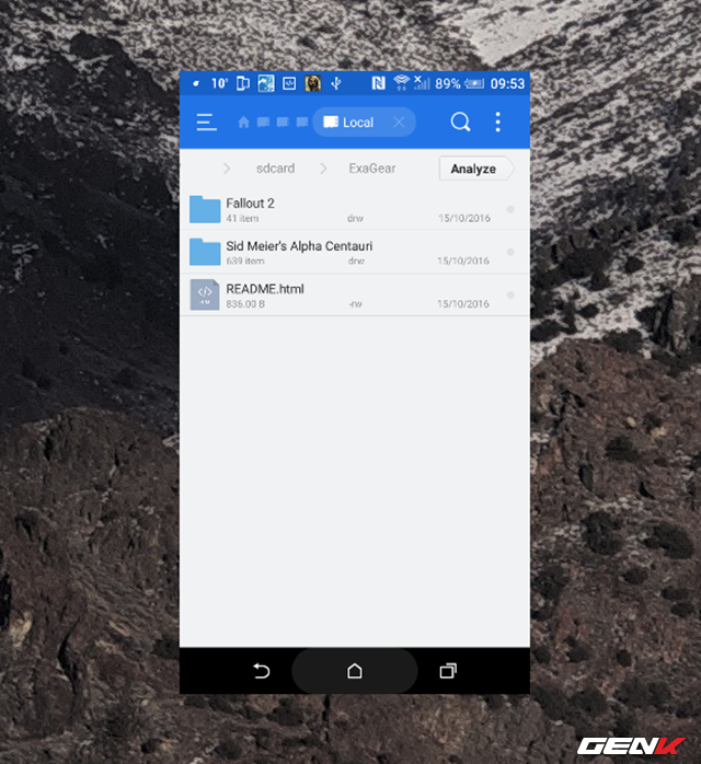 chạy file exe trên android