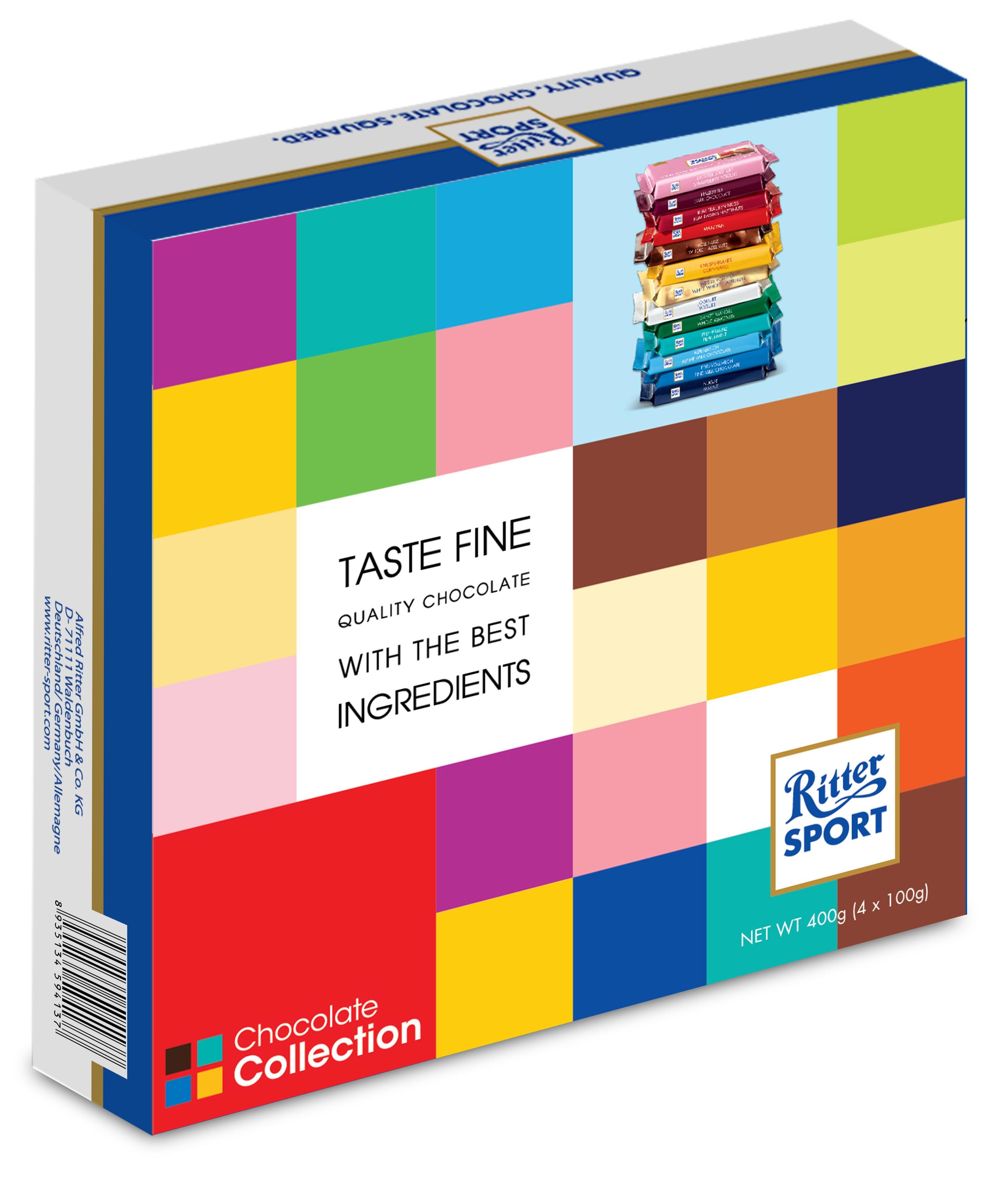 Sô cô la Collection Ritter Sport 4 hộp x 100g