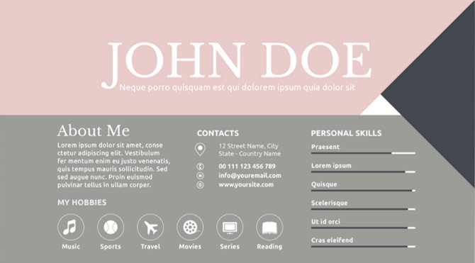 Mẫu resume trừu tượng hóa