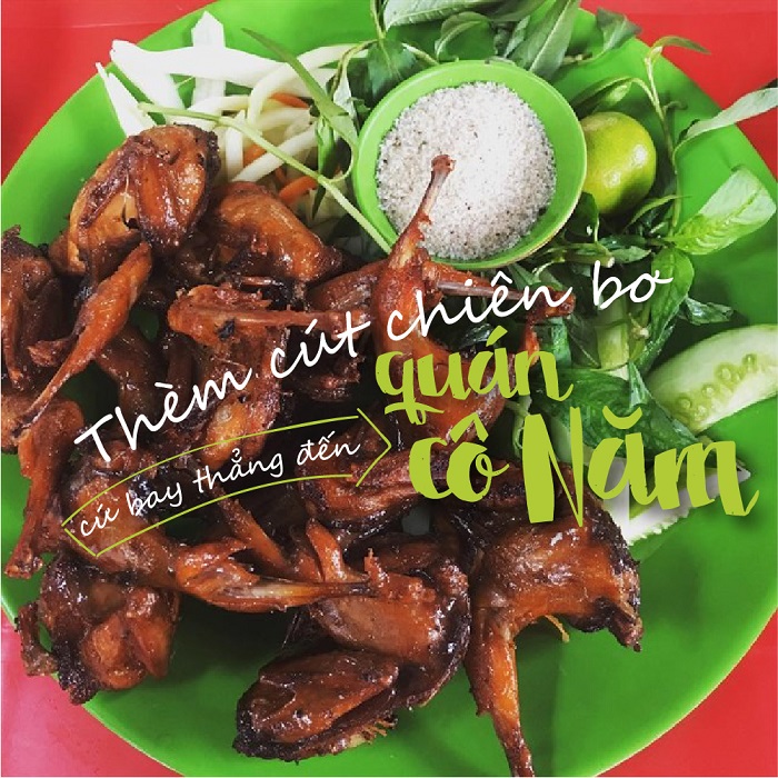 Kết quả hình ảnh cho Cút chiên bơ cô Năm