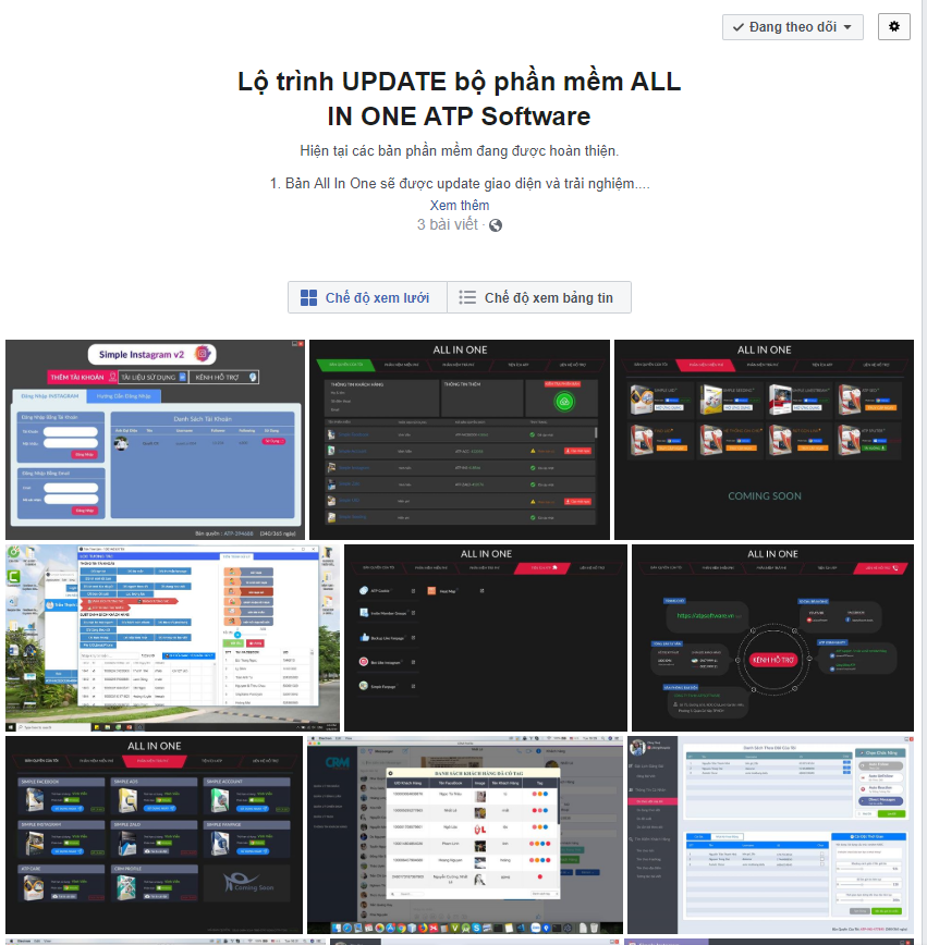 update phần mềm giải pháp 