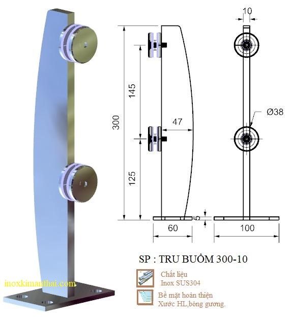 Trụ Lửng Inox đẹp