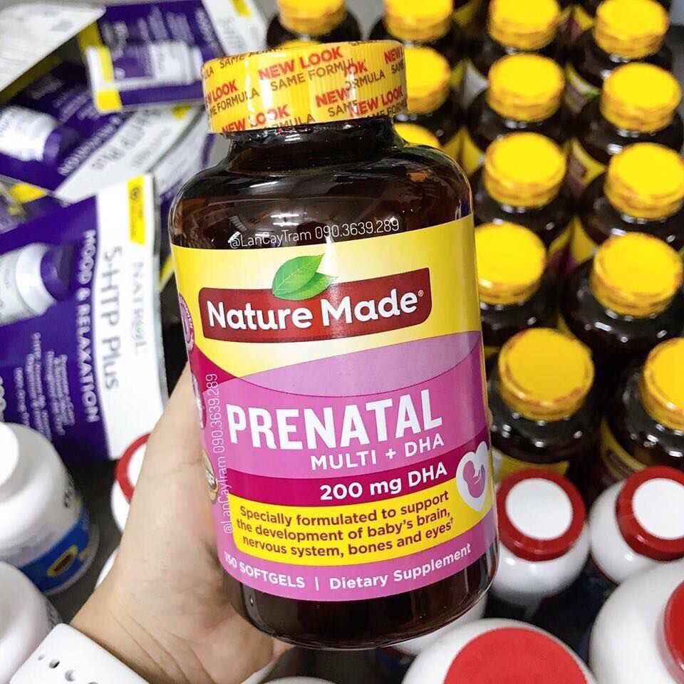 THUỐC BỔ BẦU PRENATAL MULTI + DHA CỦA MỸ (mẫu mới ...