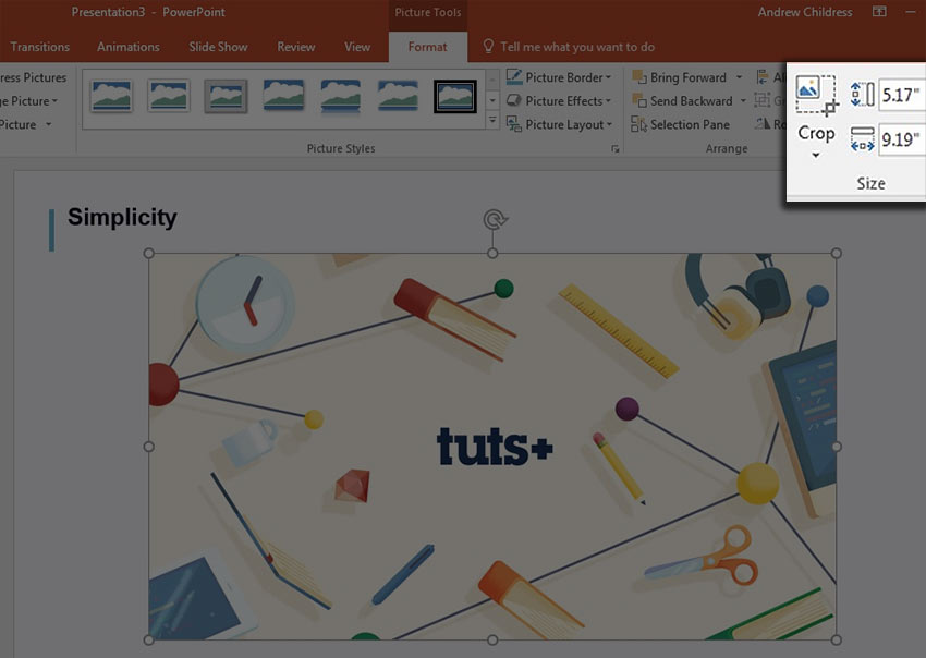 Crop in PowerPoint