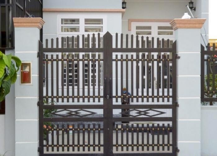 mẫu cửa cổng sắt hộp đẹp