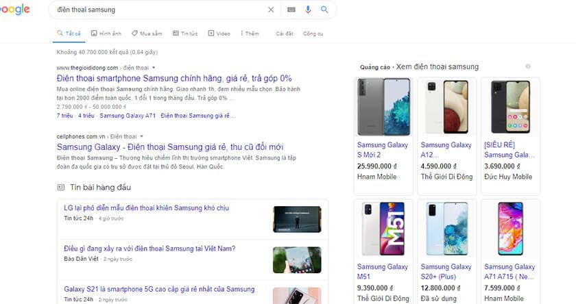 Cac Hinh Thuc Quang Cao Google Shopping