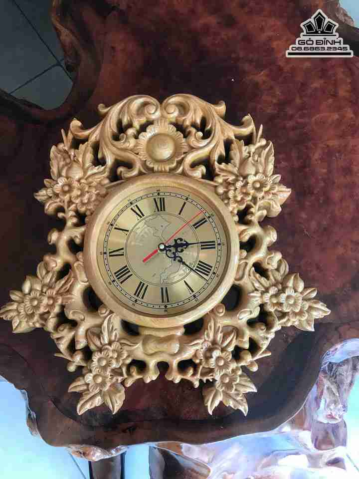 Đồng hồ treo tường gỗ
