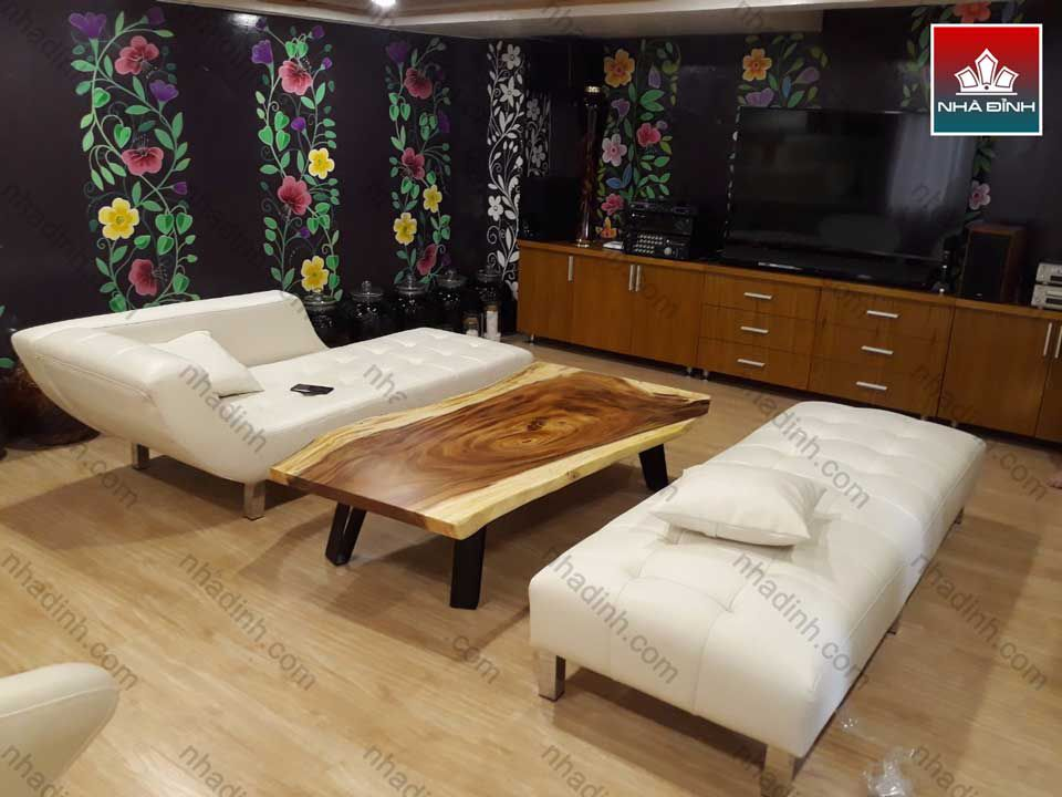 Bàn sofa gỗ nguyên tấm