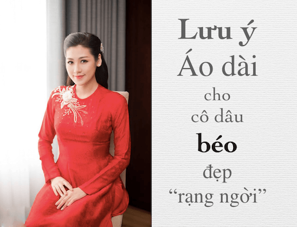 Chọn áo dài cưới cho cô dâu có dáng người tròn