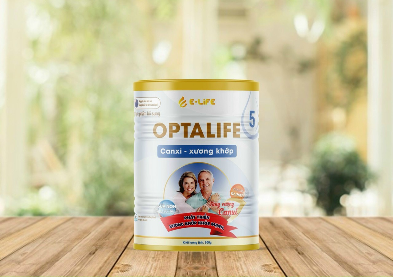 Sữa Non Optalife 5 Canxi và xương khớp