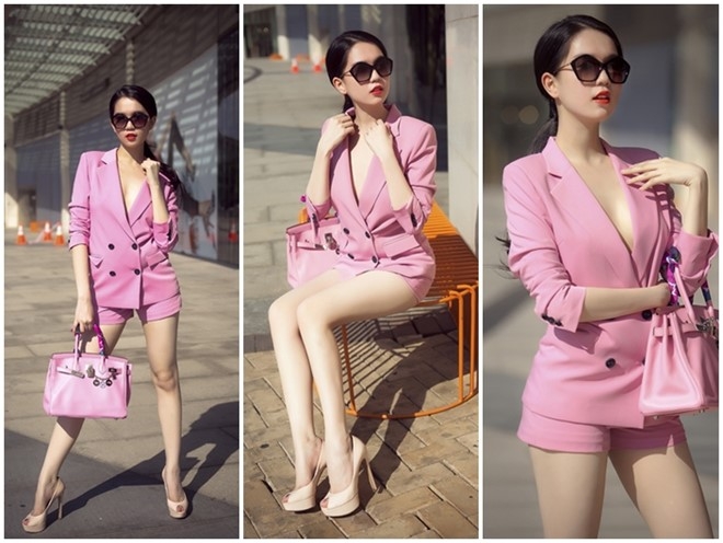 Vest kết hợp với short ngắn trẻ trung