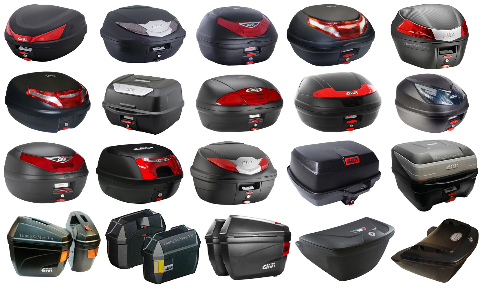 Dai Ly thung Givi tai Ha Noi - Thùng xe máy Givi - Baga Givi - Thùng Givi