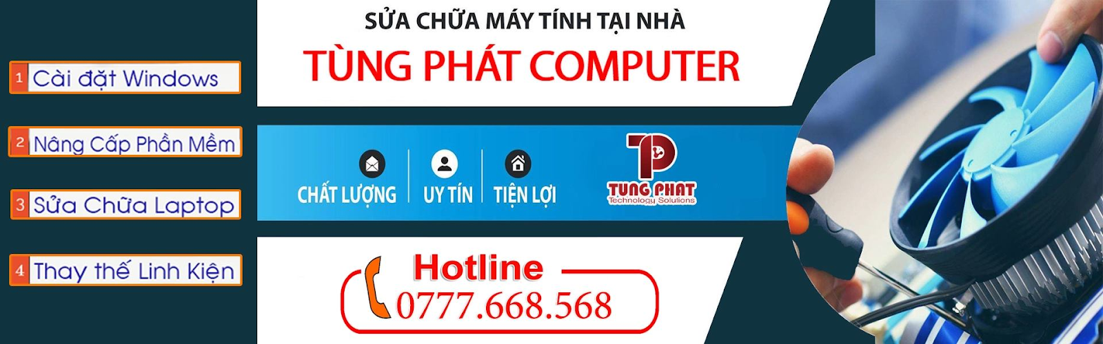 Cung cấp dịch vụ sửa laptop tại nhà cho nhiều đối tượng khách hàng
