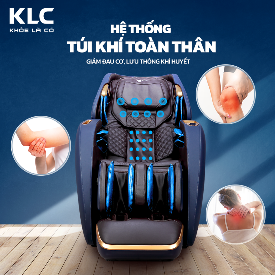 Hệ thống túi khí toàn thân massage linh hoạt