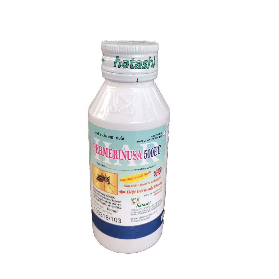Thuốc Diệt Muỗi Permethrinusa 500EC Chai 100ml - Môi trường TH