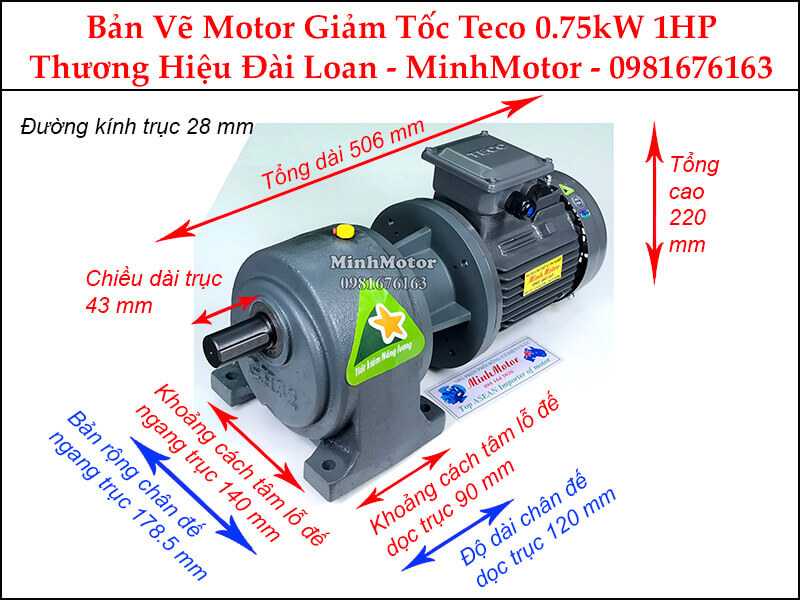 Động cơ giảm tốc thương hiệu Đài Loan