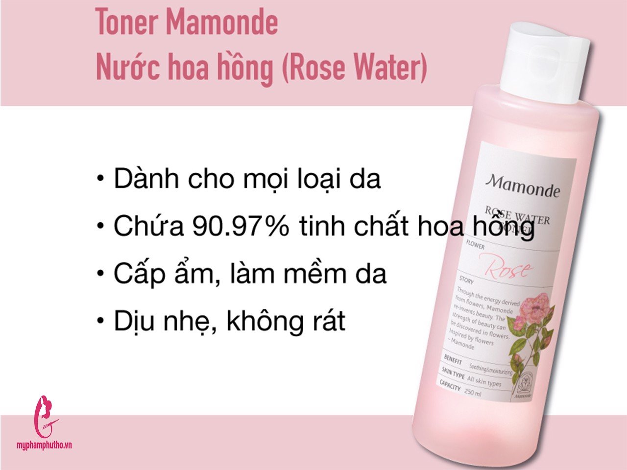 Nước hoa hồng không cồn