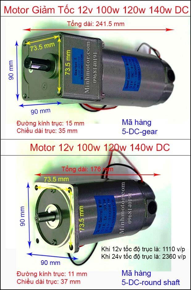 Động cơ giảm tốc dc