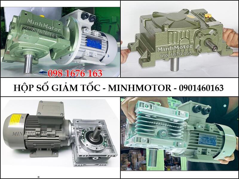 Motor giảm tốc trục vuông góc úp ngửa