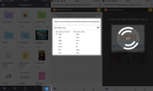 Cách tải video trên facebook về điện thoại iPhone bước 3