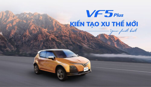 Những cách phối màu ngoại thất xe ô tô VF 5 Plus mới nhất