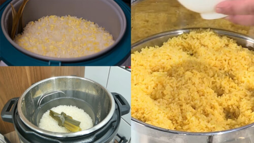 Cách nấu xôi vò bằng nồi cơm điện 3