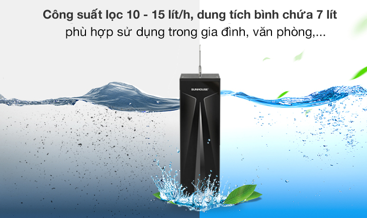 Chọn máy lọc nước có công suất phù hợp để đảm bảo đáp ứng tốt nhu cầu sử dụng nước của gia đình 