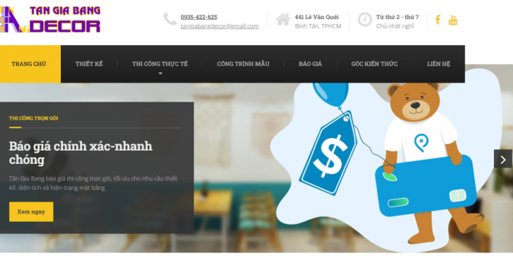 Thiết kế quán trà sữa tại Tân Gia Bang