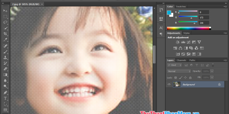 làm sáng ảnh bằng photoshop