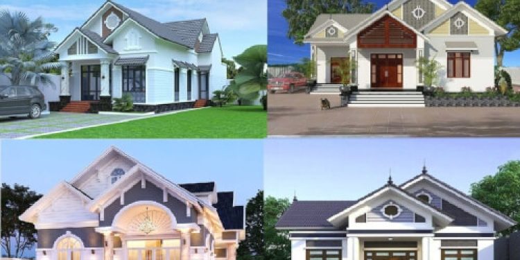 Hình 1: Mẫu nhà mái thái đẹp