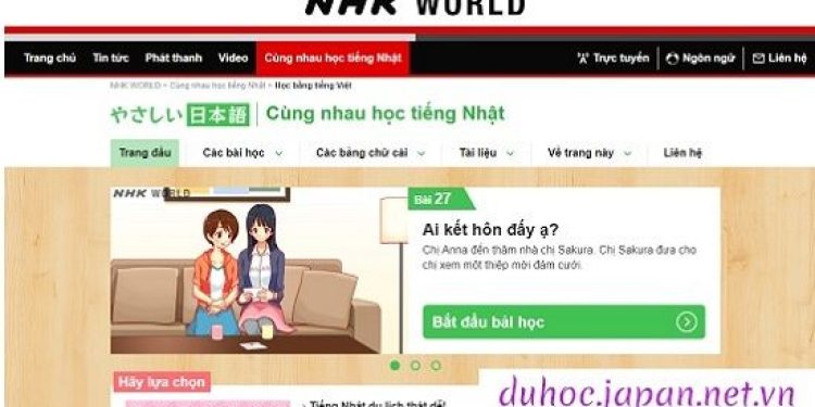 Website Học Tiếng Nhật Online