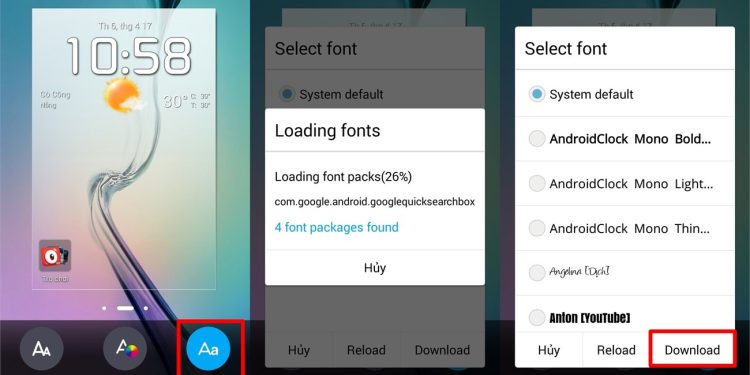 đổi font chữ android không cần root